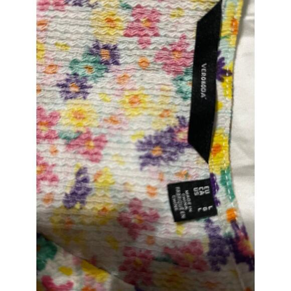 Vero Moda Floral Print Tie Crop Top Size Large - Picture 5 of 5